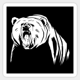 Angry Bear Sticker